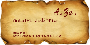 Antalfi Zsófia névjegykártya
